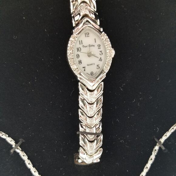 Fred Belay New Watch & Jewelry Set Watch, Earrings, Necklace, and Bracelot NWT - Picture 5 of 8